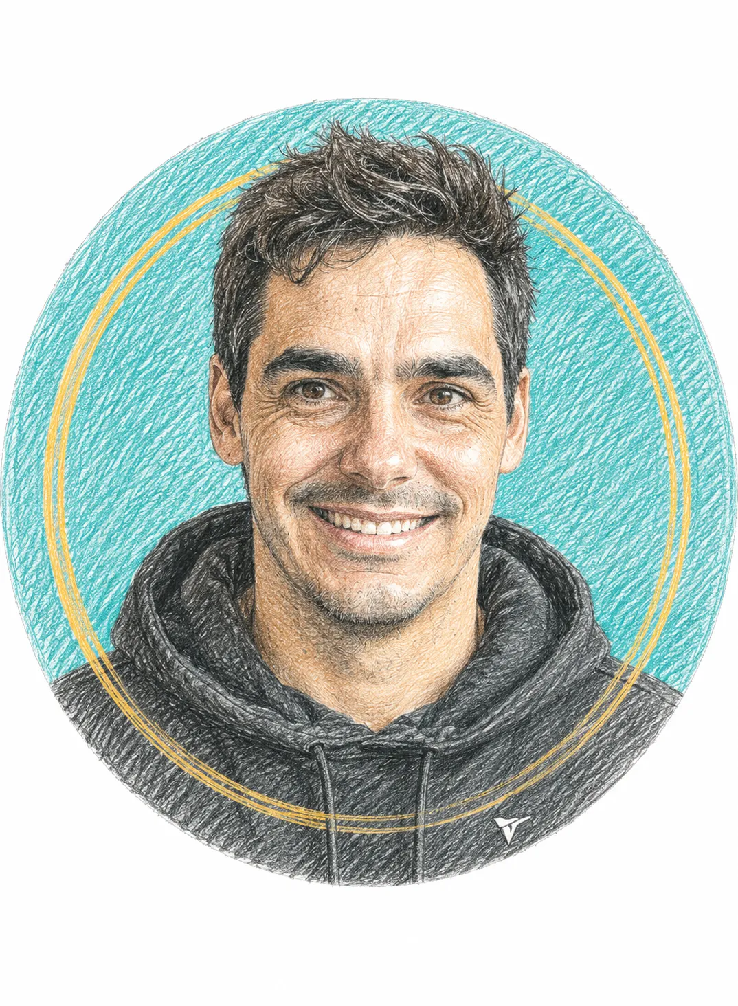 Portrait illustré de Julien Mellano, concepteur et développeur